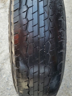 ขายล้อกะทะ15 6รู ยาง195R15 ปี 13  4 ล้อ4000