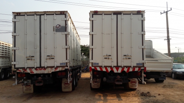 (มี สองพ่วง )แม่ 12 ล้อ  ฮีโน่ 380 แรง ปี 52  ตู้พ่วงแม่-ลูก ชุดละ    2,850,000  บาท