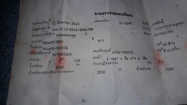 ดั้มท์ มิตชู 115 แรง  ท้าย F เจ้าของขับเอง  ราคา 355,000 บาท