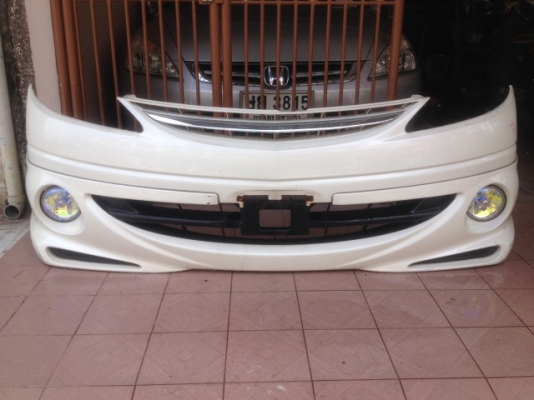 กันชนเเต่ง TOYOTA ESTIMA ACR30มีสปรอทไลทเลนรุ้ง KOTO เเท้เก่าญี่ปุ่นสภาพดี