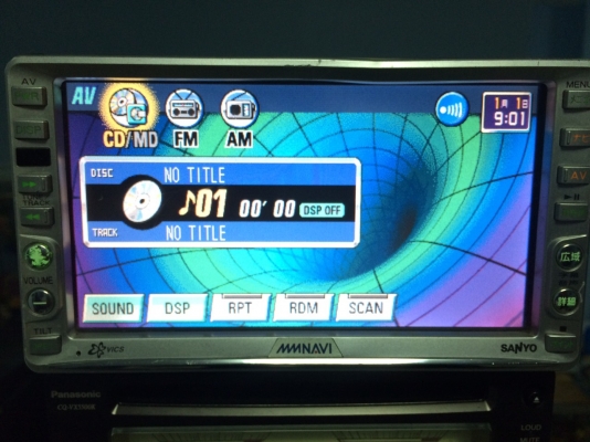 PANASONIC NVA-S301 จอ6.5นิ้ว ทัชสกรีน DVD-RW VEDIO NTSC CD-RW MD-RW ปรีเอ้า1ชุด กล้องมองหลัง VEDIO OUT มือ2 ญี่ปุ่น