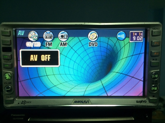 SANYO NVA-S301 จอ6.5นิ้ว ทัชสกรีน DVD-RW VEDIO NTSC CD-RW MD-RW ปรีเอ้า1ชุด กล้องมองหลัง VEDIO OUT มือ2 ญี่ปุ่น