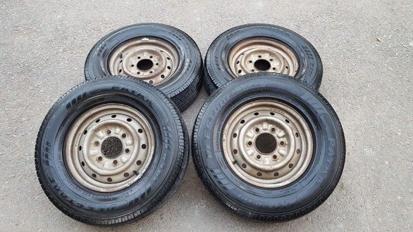 ขายล้อกระทะพร้อมยางขอบ 14 4ล้อ ราคา 3,500 บาท