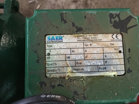 ขายปั้มนิ้ว 1hp.