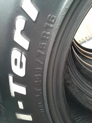 BF All USA. 245/70/16 ปลายปี11 สวยๆ 1ชุด