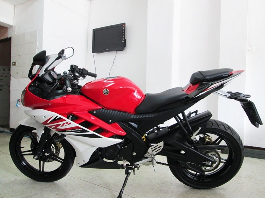 (โอนฟรี) ขาย Yamaha R15 รถปี 2015 ไมล์แท้ 3262 กม สภาพสวยเดิมๆ แรงด้วยขุมกำลัง 150CC บิดติดมือ สีแดง ขาว ราคา 69900 บาท
