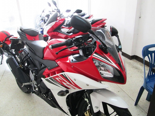 (โอนฟรี) ขาย Yamaha R15 รถปี 2015 ไมล์แท้ 3262 กม สภาพสวยเดิมๆ แรงด้วยขุมกำลัง 150CC บิดติดมือ สีแดง ขาว ราคา 69900 บาท