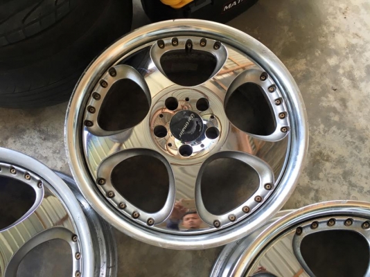 ขายล้อ SSR Gartmaier Chrome ขอบ 18" F8" R9" 5/114.3 ถูกๆ ประมูลญี่ปุ่น