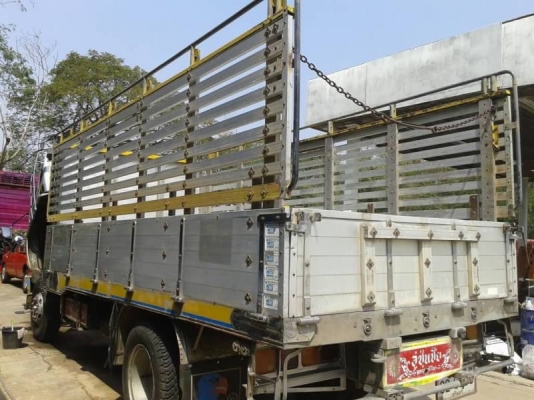 ขายรถบรรทุกหกล้อ ISUZU ROCKY FTR32HR เครื่อง 6HE1-195 แรง ปี 38 กระบะมิเนียมซุ่นชัย ยาง 9.00-16" ช่วงยาว 5.30 เมตร