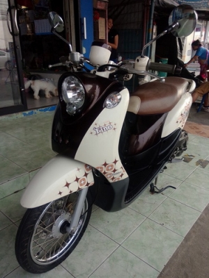 Fino ลายแฟชั่น รถปี54 สีน้ำตาล-ขาว สวยๆ พร้อมเล่ม ราคาถูกครับ