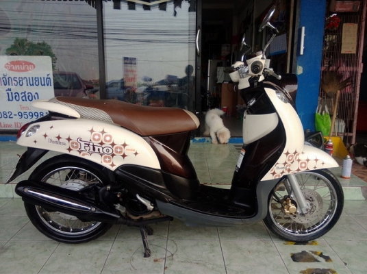 Fino ลายแฟชั่น รถปี54 สีน้ำตาล-ขาว สวยๆ พร้อมเล่ม ราคาถูกครับ