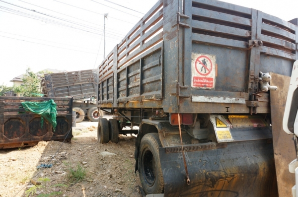 ขาย HINO โปรเฟีย รถจดประกอบ พ่วงแม่ลูกกระบะเหล็กดั๊ม จดทะเบียนปี 46