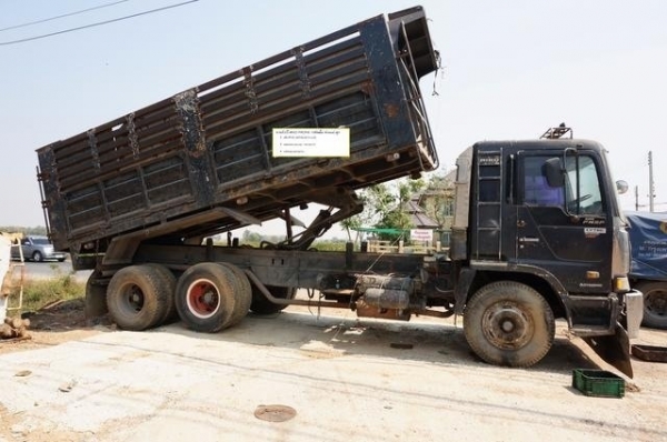 ขาย HINO โปรเฟีย รถจดประกอบ พ่วงแม่ลูกกระบะเหล็กดั๊ม จดทะเบียนปี 46
