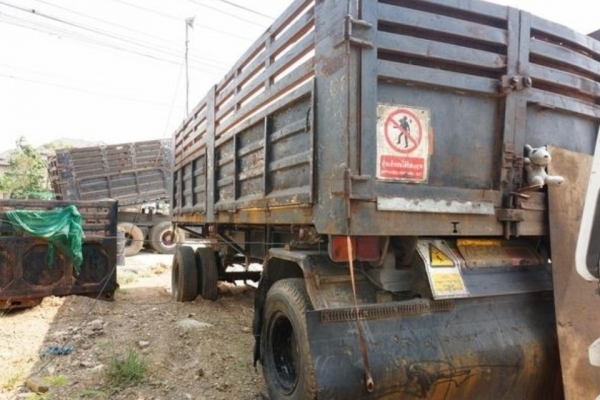 ขาย HINO โปรเฟีย รถจดประกอบ พ่วงแม่ลูกกระบะเหล็กดั๊ม จดทะเบียนปี 46