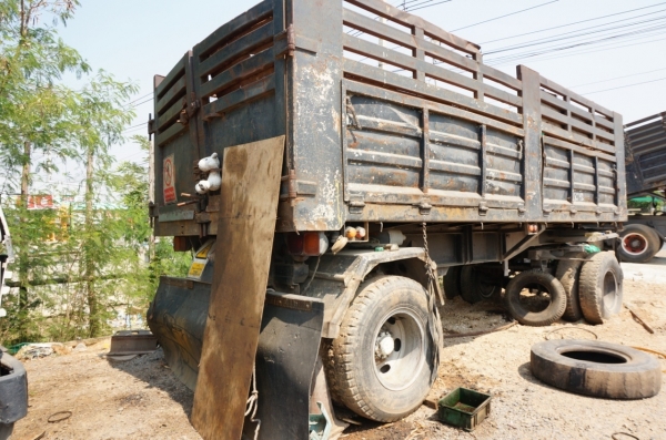 ขาย HINO โปรเฟีย รถจดประกอบ พ่วงแม่ลูกกระบะเหล็กดั๊ม จดทะเบียนปี 46