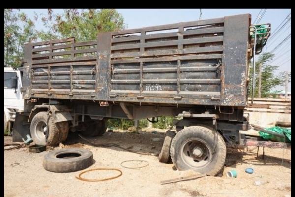ขาย HINO โปรเฟีย รถจดประกอบ พ่วงแม่ลูกกระบะเหล็กดั๊ม จดทะเบียนปี 46
