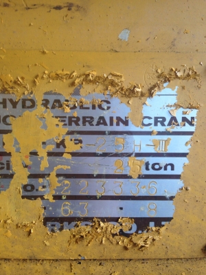 ขายรถเครน KATO KR25H-/// 4 ล้อ เอกสารเล่มทะเบียน ราคา 1700000