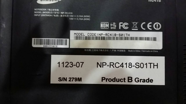 ขาย note book samsung RC-418  core i5