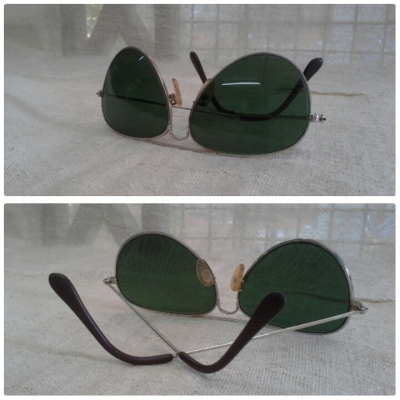 แว่นตาทองขาว (White Gold)  PR Sunglasses Houston/USA