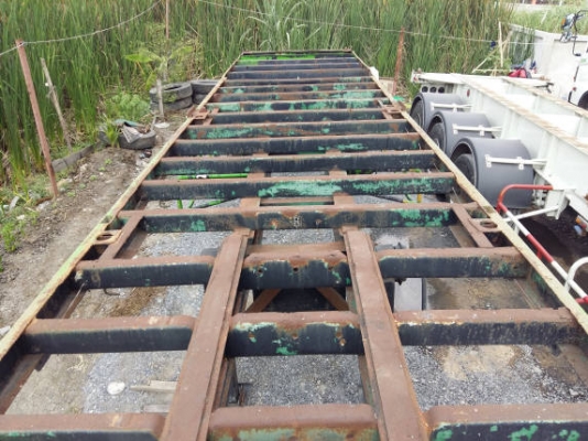 ขายหางเทรลเลอร์กึ่งพ่วง หางยาว สองเพลา ไม่มีทะเบียน