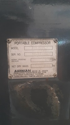 ปั้มลม Airman PDS390S เก่าญี่ปุ่นไม่เคยใช้ในไทย