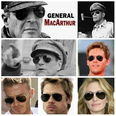 แว่นตานายพลแมคอาร์เธอร์ B&amp;L RAY-BAN AVIATOR MacArthur USA  58mm (ไซซ์หล่อ)