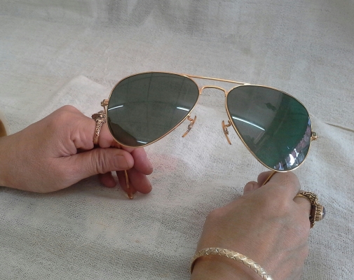 แว่นตานายพลแมคอาร์เธอร์ B&amp;L RAY-BAN AVIATOR MacArthur USA  58mm (ไซซ์หล่อ)