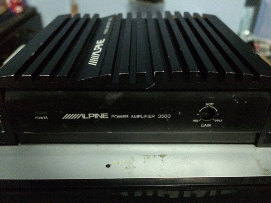 Alpine 3503 2CH 50x2CH ตัวเท่าฝ่ามือ มือ2 ญี่ปุ่น  Line:Mcballza