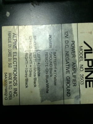 Alpine 3503 2CH 50x2CH ตัวเท่าฝ่ามือ มือ2 ญี่ปุ่น  Line:Mcballza