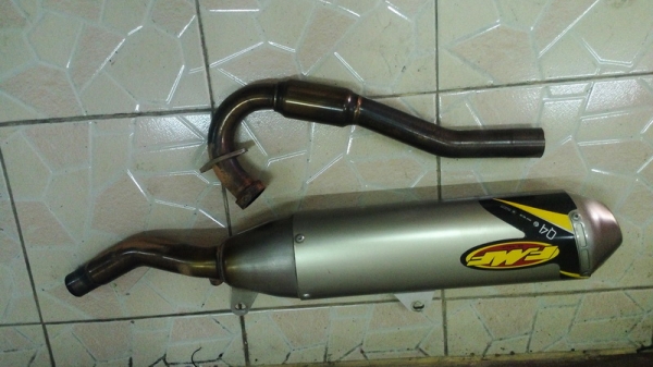 ขายท่อ 3 ใบ FMF+HOME  สำหรับ D-Tracker, KLX250