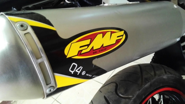 ขายท่อ 3 ใบ FMF+HOME  สำหรับ D-Tracker, KLX250