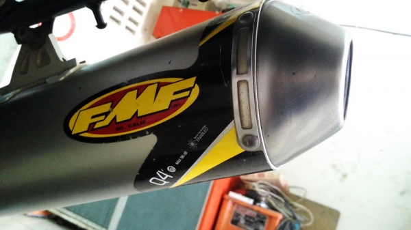 ขายท่อ 3 ใบ FMF+HOME  สำหรับ D-Tracker, KLX250