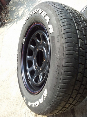 ล้อกระทะเหล็กเก่าญี่ปุ่น ลาย rock ขอบ 16x7 6.139 ออฟ+20 4 วง