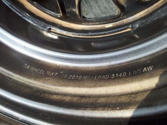 ล้อกระทะเหล็กเก่าญี่ปุ่น ลาย rock ขอบ 16x7 6.139 ออฟ+20 4 วง