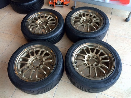 Re30 ขอบ15"4รู100 ออฟ38 สวยวิ้ง! พร้อมยางซิ่ง(กึ่งซอฟ)hankook.Rs2 195/50/15 ปี13 ยกชุด 10,900 บาท Re30 ขอบ15"4รู100 ออฟ38 สวยวิ้ง! พร้อมยางซิ่ง(กึ่งซอฟ)hankook.Rs2 195/50/15 ปี13 ยกชุด 10,900 บาท