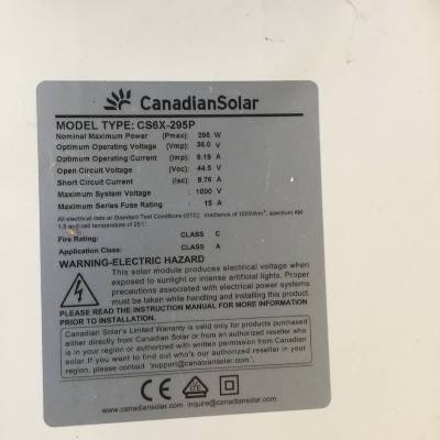 แผงโซล่าเซลล์ราคาถูก295วัตร์36โวลล์ขายแผงละ3900 บาท