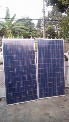 แผงโซล่าเซลล์ราคาถูก295วัตร์36โวลล์ขายแผงละ3900 บาท