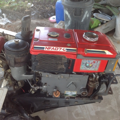 รถไถเดินตาม yanmar  เครื่องดีเซล 7 แรงม้า รุ่น NFAD7-L 5 เกียร์ ถอยหลัง 3 ระดับ สตาร์ทมือ พรวนดินได้โรตารี่ ขายพร้อม ผานพลิกดิน ผานยกร่อง ราคา 42000