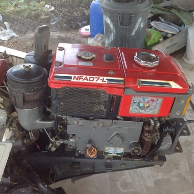 รถไถเดินตาม yanmar  เครื่องดีเซล 7 แรงม้า รุ่น NFAD7-L 5 เกียร์ ถอยหลัง 3 ระดับ สตาร์ทมือ พรวนดินได้โรตารี่ ขายพร้อม ผานพลิกดิน ผานยกร่อง ราคา 42000