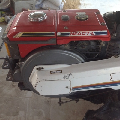 รถไถเดินตาม yanmar  เครื่องดีเซล 7 แรงม้า รุ่น NFAD7-L 5 เกียร์ ถอยหลัง 3 ระดับ สตาร์ทมือ พรวนดินได้โรตารี่ ขายพร้อม ผานพลิกดิน ผานยกร่อง ราคา 42000
