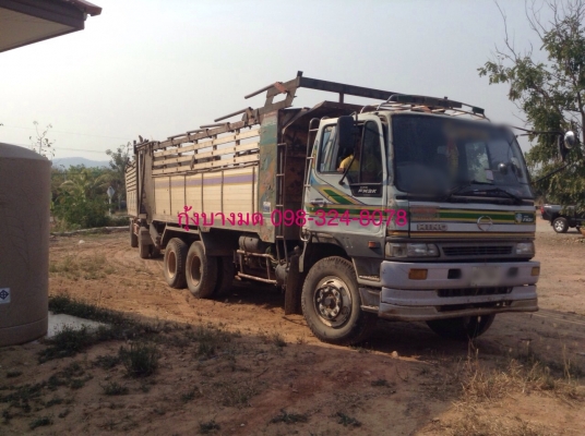ขายรถบรรทุกสิบล้อดัมพ์ Hino 2K เครื่องเดิม K13D-240 แรง 2 เพลา ปี 40 ดัมพ์มิเนียม มีระบบลากพ่วง
