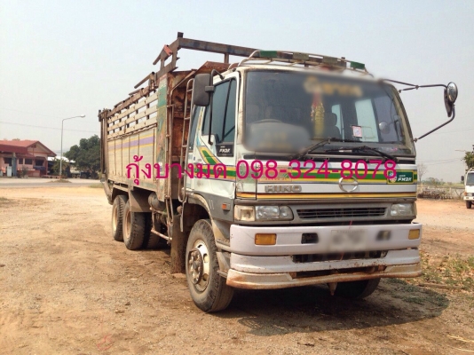 ขายรถบรรทุกสิบล้อดัมพ์ Hino 2K เครื่องเดิม K13D-240 แรง 2 เพลา ปี 40 ดัมพ์มิเนียม มีระบบลากพ่วง