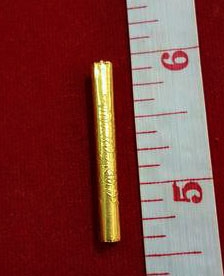 หลวงปู่ทิม วัดละหารไร่ จ.ระยอง ตะกรุดทองแท้ จารยันต์ยาว ลายมือหลวงปู่ เก่าเดิม