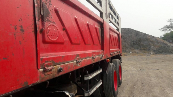 ขายรถบรรทุก 22  ล้อคอกรั้วไม่ดัมพ์ HINO MEGA 320 แรงม้าปี 2551 ไฮสปีด ลูกพ่วงสามมิตร 3 เพลาแท้โรงงานยาว 6.50 เมตร ราคา 1880000