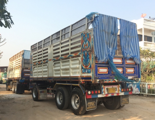 ขายรถพ่วง ISUZU DECA 360 ปลายปี 56 ท่อไอเสียออกข้างแล้ว ดั้มเกษตร สภาพเดิมๆ รถพ่วง 22ล้อ