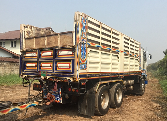 ขายรถพ่วง ISUZU DECA 360 ปลายปี 56 ท่อไอเสียออกข้างแล้ว ดั้มเกษตร สภาพเดิมๆ รถพ่วง 22ล้อ