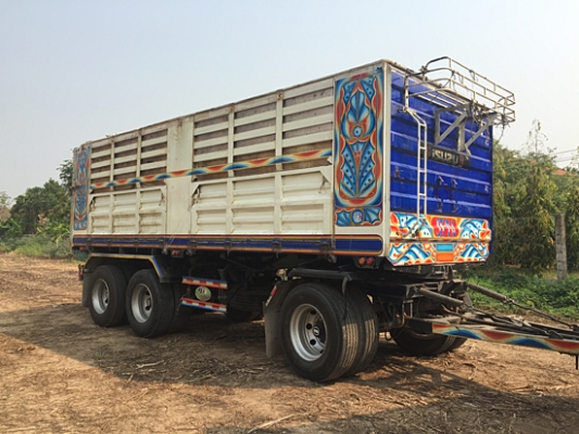 ขายรถพ่วง ISUZU DECA 360 ปลายปี 56 ท่อไอเสียออกข้างแล้ว ดั้มเกษตร สภาพเดิมๆ รถพ่วง 22ล้อ