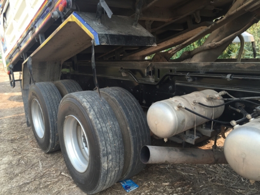 ขายรถพ่วง ISUZU DECA 360 ปลายปี 56 ท่อไอเสียออกข้างแล้ว ดั้มเกษตร สภาพเดิมๆ รถพ่วง 22ล้อ