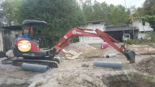 ขาย 385,000รถแบคโฮ KUBO kx 91-3 ทำงาน 6,&times;&times;&times;กว่าชม.รถสวยพร้อมใช้มาก 090-772-3710 090-772-3708