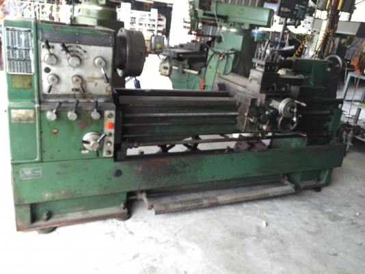 ขายเครื่องกลึง8ฟุตหนักวงสวิง800รูเพลา3นิ้ว2อุปกรณ์ครบ3ขาปั๊มน้ำครบสามจับสี่จับครบ